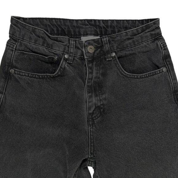 The Ragged Priest Faded Black Grey High Denim Jeans Sz 26 Ripped Distressed - Picture 2 of 12